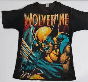Vintage 90s Wolverine Resurreccion Mexican Bootleg AOP RARE Marvel XL Thrashed - Picture 1 of 5