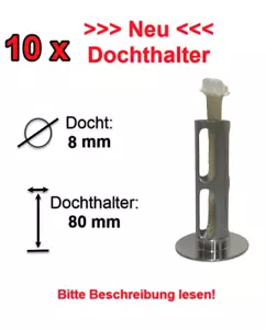 Für Wiederverkäufer - Schmelzlicht, Wachsrestebrenner, Dochthalter80 x 15 mm - Bild 1 von 2
