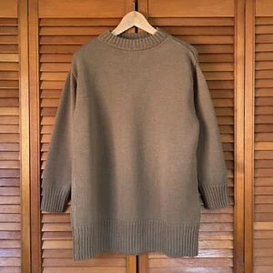 Elizabeth Suzann Essential Crew Neck Sweater Climate Beneficial Wool Solid Fawn - Picture 1 of 14