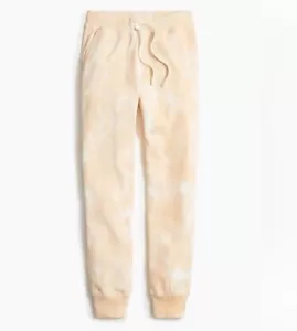 J. Pantalones deportivos Crew Marble Tie Dye talla mediana marfil crema nuevos con etiquetas con cordón - Imagen 1 de 4
