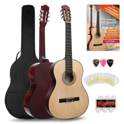 CLASSIC CANTABILE Pack Guitare Acoustique Classique 4/4 pour Debutants Housse Accordeur Plectres