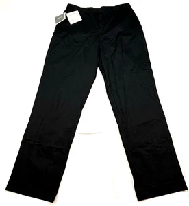 Neu mit Etikett Eddie Bauer Damenhose Stretch vorne flach 12 schwarz verstellbarer Bund - Bild 1 von 12