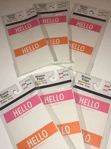 Lot Of 288 Hello My Name Is Name Tags 48 Tags Per Pack Six Packs Total - Picture 1 of 1