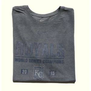 NIKE MLB KANSAS CITY ROYALS BASEBALL CHAMPIONSHIP Y2K GRAU T-SHIRT HERREN GR XL - Bild 1 von 5
