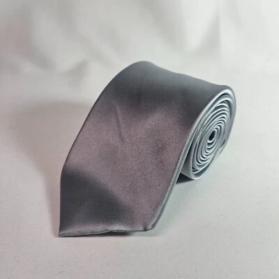 Joseph & Feiss Tie Gray Silver 3" x 58.5" - Image 1 of 4