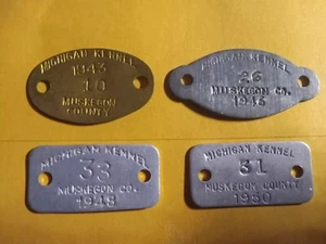 Vintage Dog License Tax Tags - Picture 1 of 1