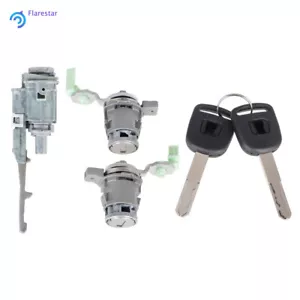 For Honda Civic CR-V Element Ignition Switch Cylinder + Door Lock Cylinder + Key - Picture 1 of 10