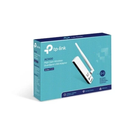 TP-Link AC600 High Gain Dual Band USB Wireless WiFi Network Adapter T2UH PC Mac - Image 1 of 3