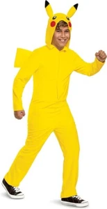 Verkleidung Pikachu Kostüm für Kinder, offizielles Pokemon Kostüm mit Kapuze Gr. 10-12 - Bild 1 von 5