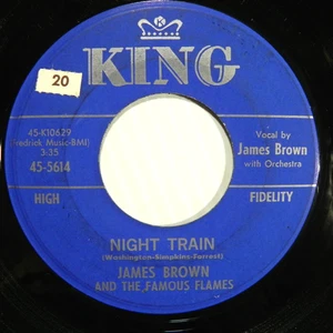 James Brown & The Famous Flames "Night Train" R&B Soul Funk Vinyl 45 King 1962 - Picture 1 of 4