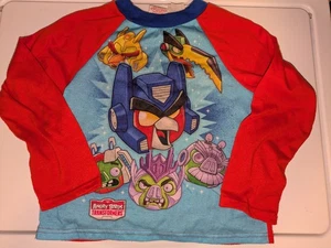 Vintage Angry Birds Transformers Shirt Youth 8 - Picture 1 of 3