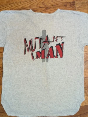 Rare Mutant Man VHS 1996 /DVD Production Staff T-shirt Vintage  - Image 1 of 4
