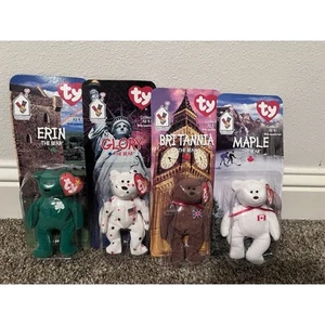 RARE TY ALL 4 collection! McDonald’s Teenie Beanie Babies The Bear 1999- - Bild 1 von 2