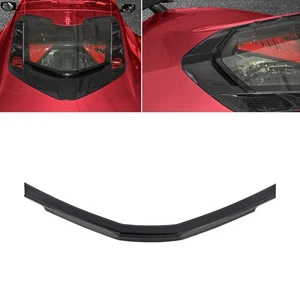 Gloss Black For Chevrolet Corvette C8 20-25 Rear Window Spoiler Wing Trim Cover - Picture 1 of 13