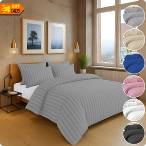 100% EGYPTIAN COTTON DUVET COVER SET QUILT BEDDING BED SETS DOUBLE KING ALL SIZE - Picture 1 of 84