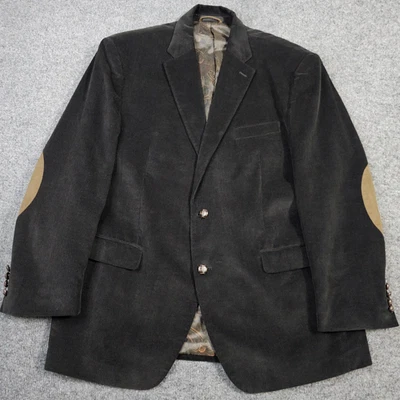 Blazer de pana Lauren Ralph Lauren para hombre 44R negro marrón parches en el codo abrigo deportivo Foto 1 de 4
