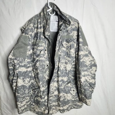 Army Field JackeT MR Digital Camo ACU Cold Weather Army Coat L Extra Long Read D - Image 1 of 4