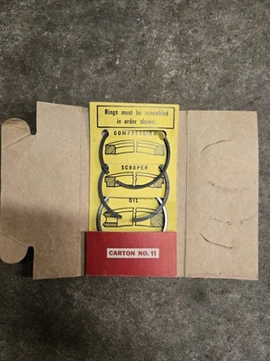 Juego de anillos de motor Clinton OEM Pn#3048-1. NOS Foto 1 de 3