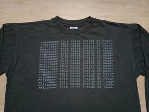 Nine Inch Nails vtg T Shirt 1995 NIN Goddamn this Noise Inside My Head XL grunge - Picture 1 of 8