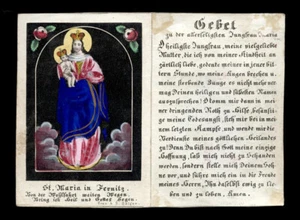 litografía color antiguo.Peregrinación ST.MARIA en FERNITZ. siglo XIX - Imagen 1 de 1