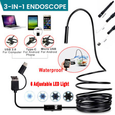 Waterproof HD Endoscope USB Type-C Borescope Inspection Snake Camera for Android