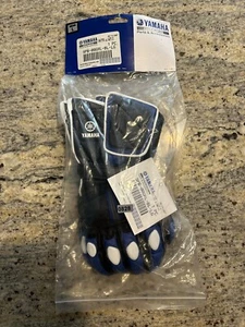 NEW Yamaha MotoGP Motorbike Leather Gloves (Large) Biker Gloves - Bild 1 von 3