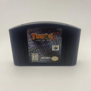 Turok 2: Seeds of Evil (Nintendo 64, 1998) Cleaned / Tested / Authentic N64 - Picture 1 of 6
