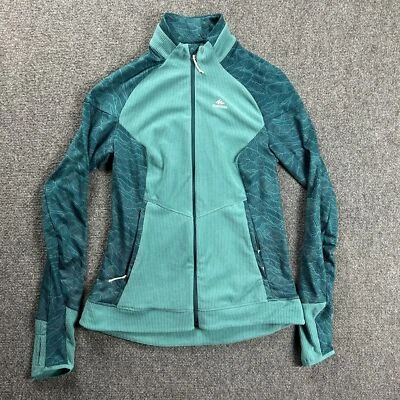 Quechua активный куртка женщин маленький синий полный молнии вафли вязаный насмешливый шеи взрослых - Изображение 1 из 4