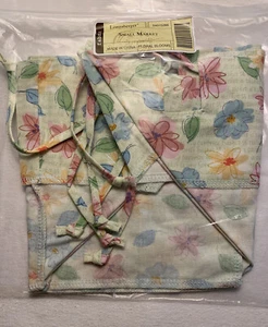 LONGABERGER SMALL MARKET BASKET LINER ONLY~ FLORAL BLOOMS FABRIC #24015286 - Picture 1 of 7