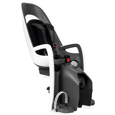 Hamax Caress Pannier Rack Child Bike Seat, White/Black (Reflective & Adjustable) - Image 1 of 4
