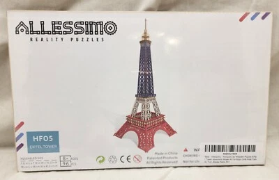 Rompecabezas Allessimo Reality HF05 Torre Eiffel 3D Puzzle Madera NUEVO **ENVÍO GRATUITO** Foto 1 de 2