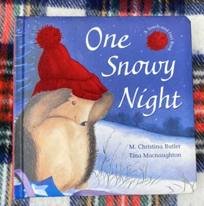 Vintage One Snowy Night Board Book Childrens - Picture 1 of 4