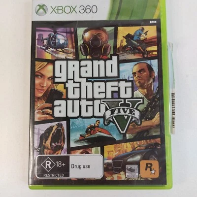 Grand Theft Auto 5 (GTA 5) Xbox 360 Game With Booklet And Map VGC - Image 1 of 4