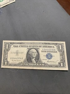 1957 $1 Silver Certificate PCGS mismatched serial number 554/544error - Picture 1 of 3