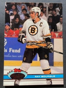 1991 Topps Stadium Club RAY BOURQUE #233 HOF Boston Bruins RARE NrMt or Better
