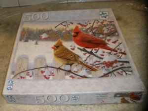 NEW SCHMID CARDINALS IN WINTER 2003 PUZZLE OPENED BOX SEALED PIECES - Picture 1 of 4