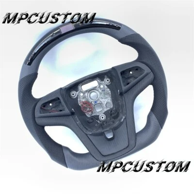 Fit For Chevrolet Camaro SS ZL1 2012-2015 LED Matte Carbon Fiber Steering Wheel - Image 1 of 4