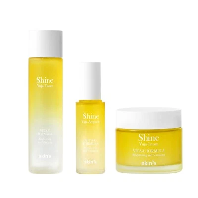 Skin79 Shine Yuja 护肤套装 (Toner 200ml + Ampoule 50ml + Cream 70ml) — 第 1/4 张图片