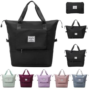 Large Capacity Folding Travel Bag Waterproof Luggage Tote Collapsible Duffle Bag - Picture 1 of 20