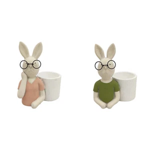 Vaso Coniglio 20x11 H 24 Decorazione Pasqua Primavera - Imagen 1 de 3