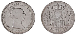 20 Silver REALES/Silver Isabella II - Isabel Ii. Seville, 1855. XF
