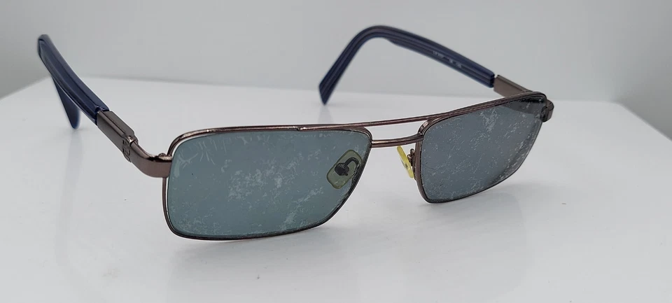 Lanvin LV315 Gunmetal Rectangular Metal Sunglasses France FRAMES ONLY - Image 1 of 4