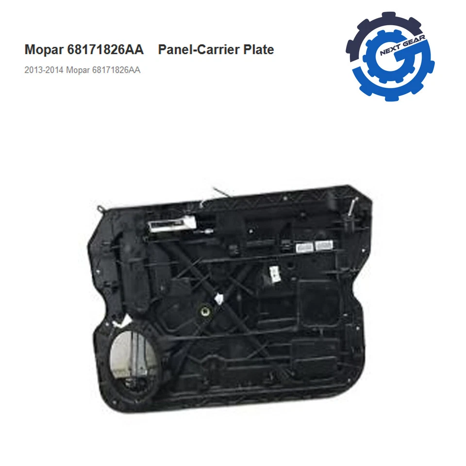 Nuevo regulador de ventana placa portadora Mopar diestro 2013-24 Ram 1500 2500 68171826AE fabricante de equipos originales Foto 1 de 4