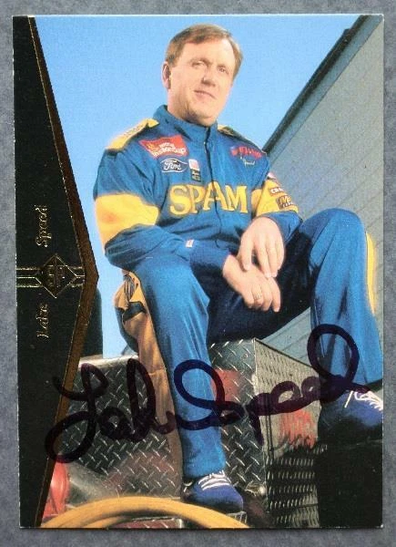 Tarjeta de carreras Nascar Driver Lake Speed firmada autografiada 1995 Upper Deck DE COLECCIÓN- Foto 1 de 1