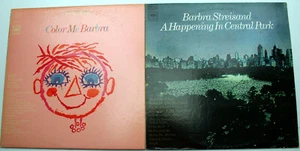 Lot 2 Barbra Steisand LP vinyl A HAPPENING IN CENTRAL PARK COLOR ME BARBARA  - Picture 1 of 6