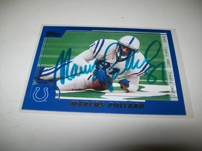 2000 TOPPS MARCUS POLLARD AUTOGRAPH SIGNED AUTO #27 INDIANAPOLIS COLTS - Image 1 of 2