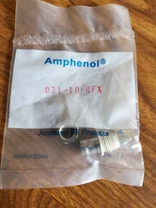 Amphenol 031-10-RFX BNC Straight  Jack Connector - Zdjęcie 1 z 5