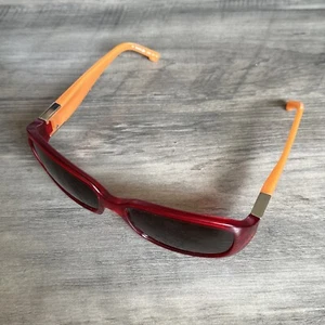 LACOSTE L505S 618 104 SUNGLASSES FRAME ORANGE-RED AUTHENTIC MADE IN ITALY - Picture 1 of 16