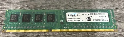 Crucial CT51264BA1339J.C8FER 4GB DDR3 -1333UDIMM 1.2v - Image 1 of 3