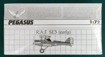 R.A.F. SE5  (early) - WWI - PEGASUS - Kit plastica scala 1/72  - Immagine 1 di 2